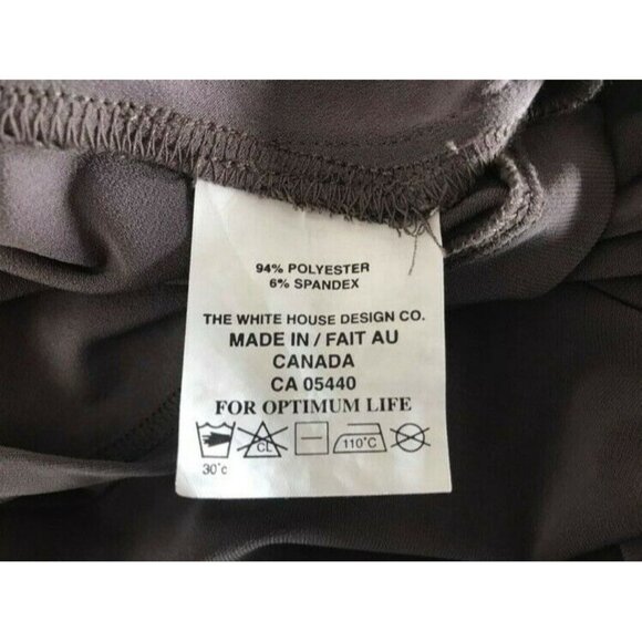 SYMPLI Tunic Blouse Top Size 10 Gray Stretchy Jersey Knit Zippered Shoulders EUC - Picture 8 of 8